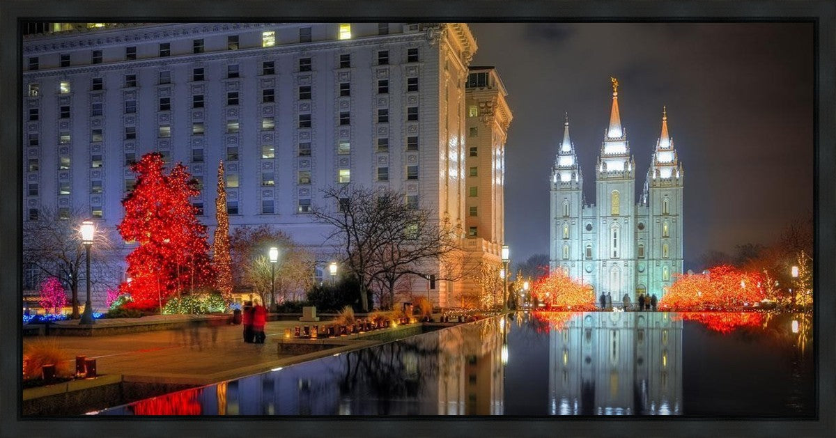Temple Square Reflecting Pool Gallery Wrap