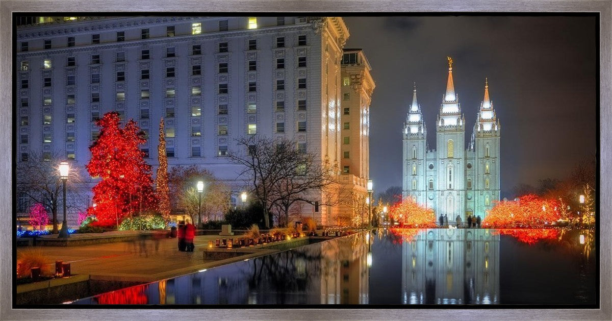 Temple Square Reflecting Pool Gallery Wrap