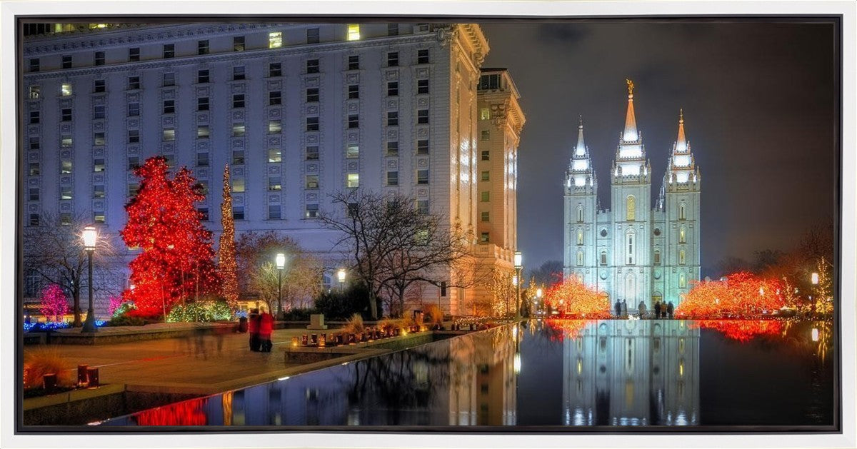 Temple Square Reflecting Pool Gallery Wrap