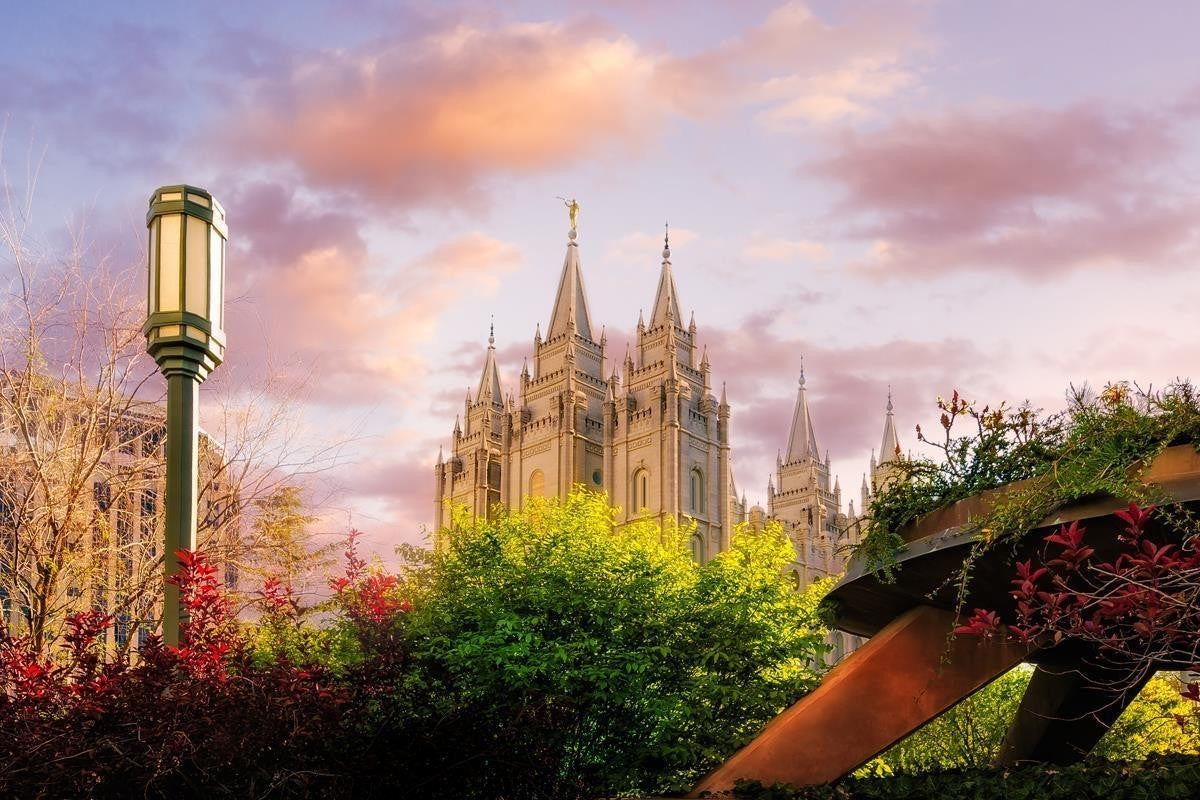 Temple Square Glorious Majesty of His Kingdom Gallery Wrap