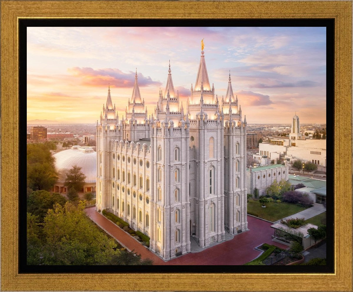 Salt Lake City a Mighty Fortress Gallery Wrap