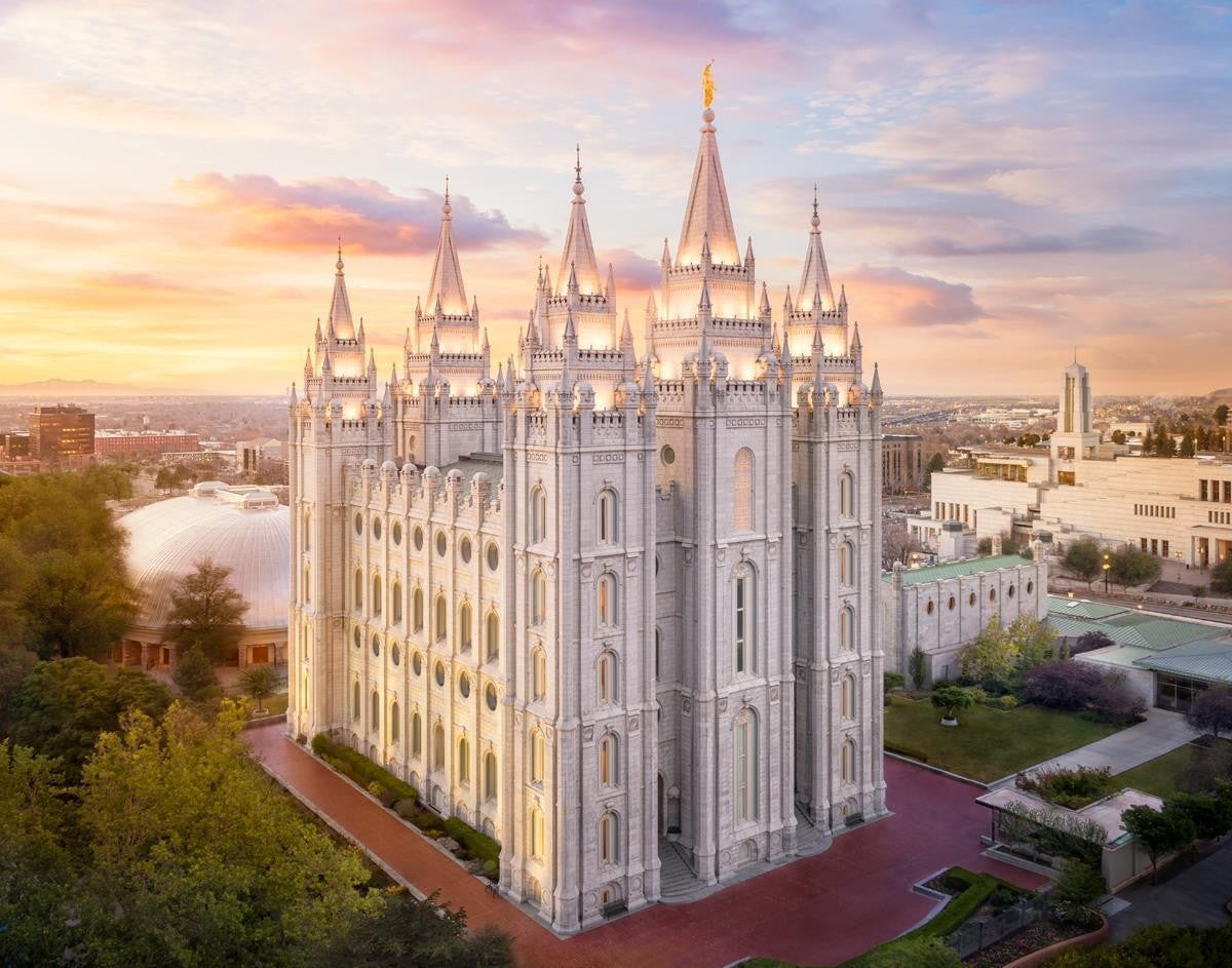 Salt Lake City a Mighty Fortress Gallery Wrap
