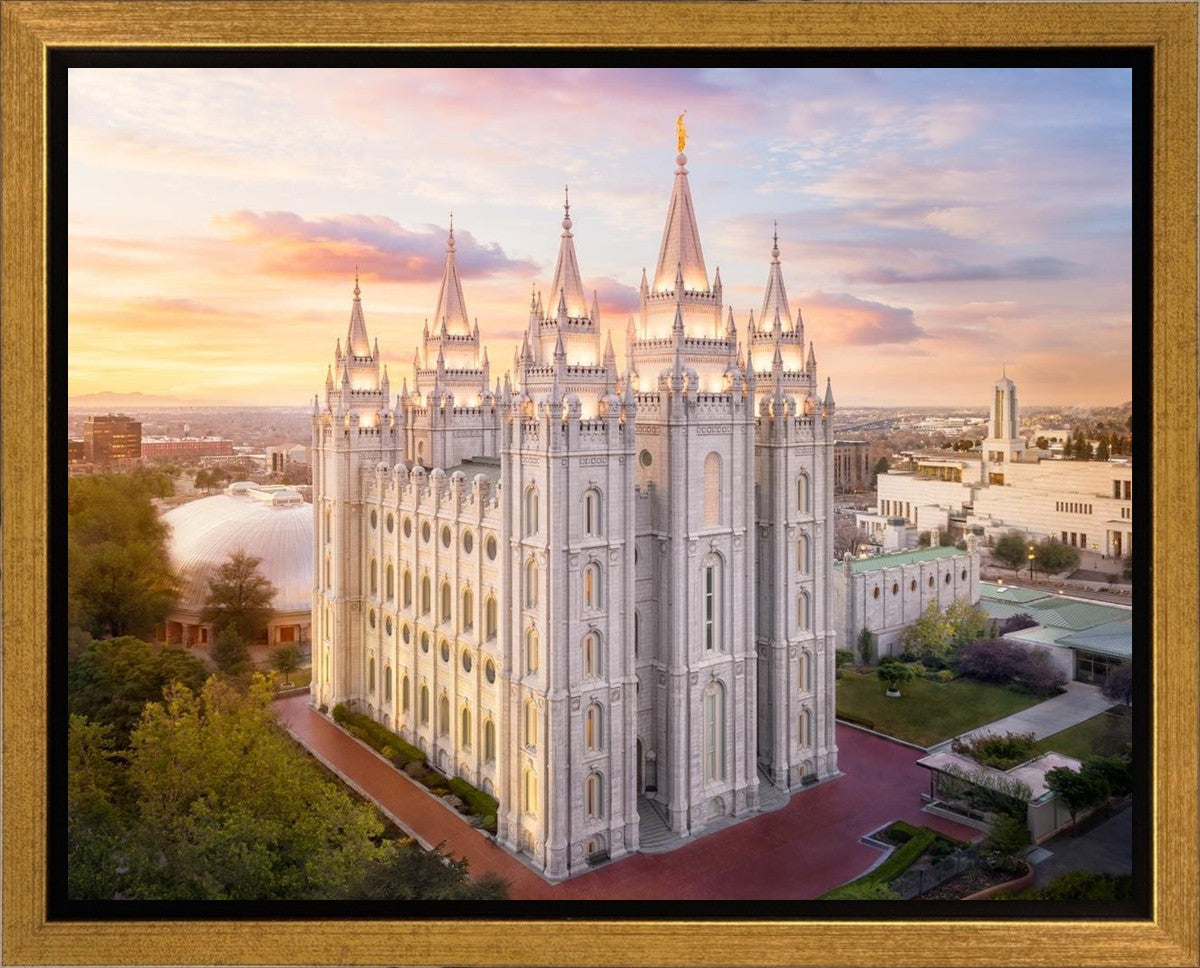 Salt Lake City a Mighty Fortress Gallery Wrap