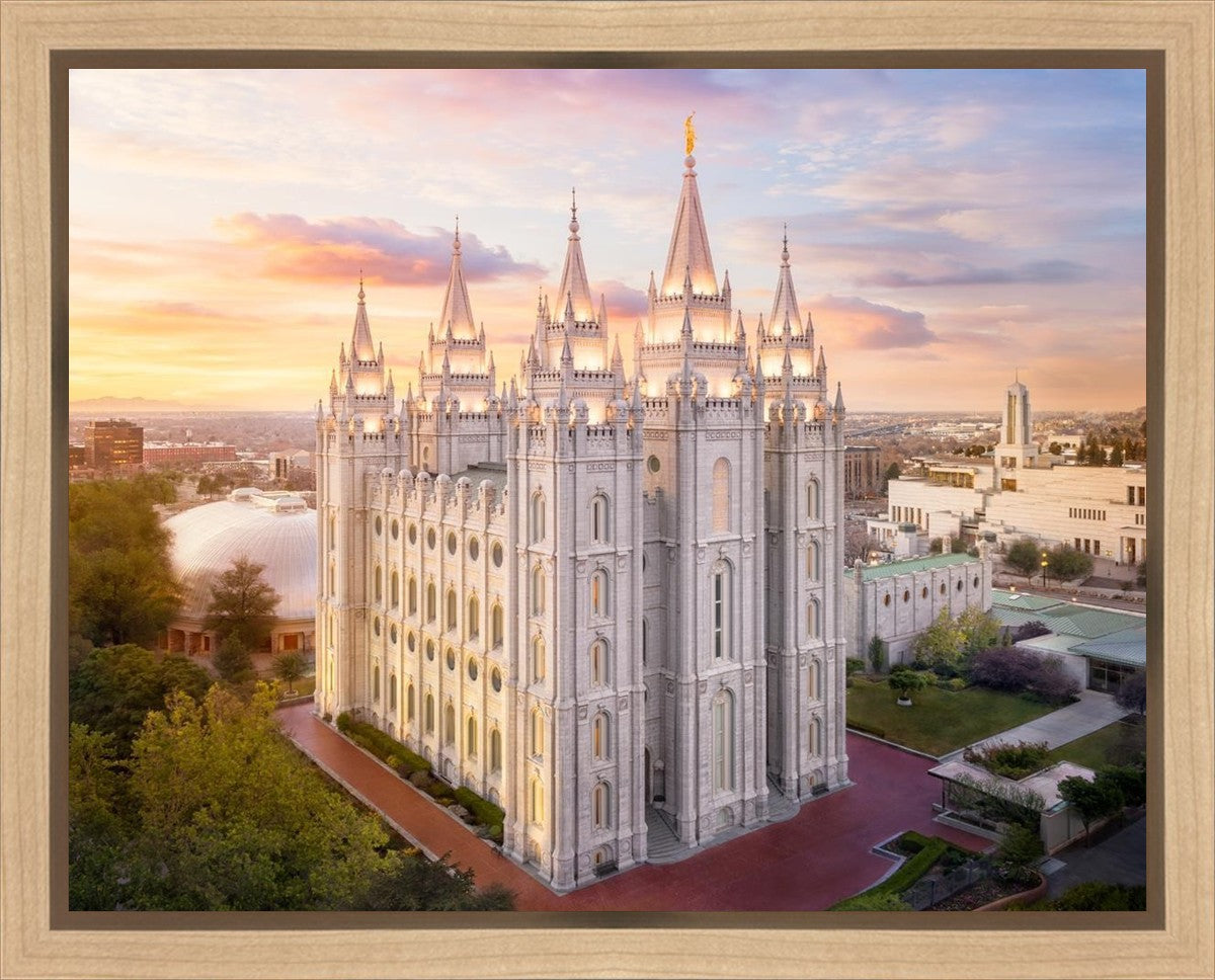 Salt Lake City a Mighty Fortress Gallery Wrap