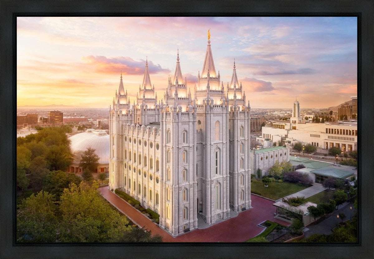 Salt Lake City a Mighty Fortress Gallery Wrap