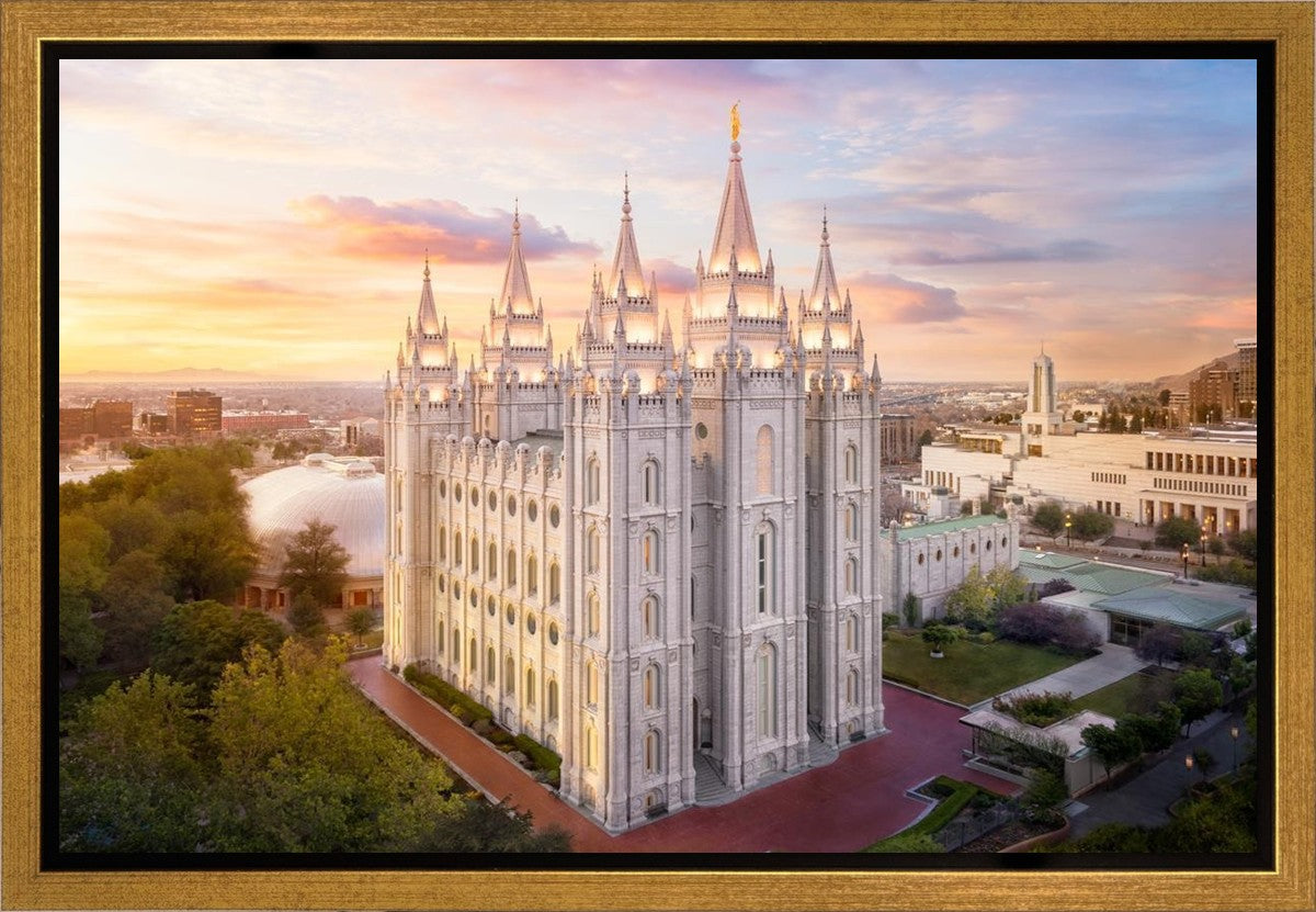 Salt Lake City a Mighty Fortress Gallery Wrap