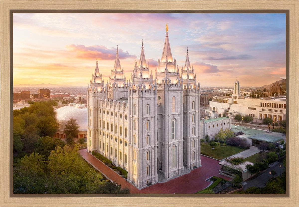 Salt Lake City a Mighty Fortress Gallery Wrap