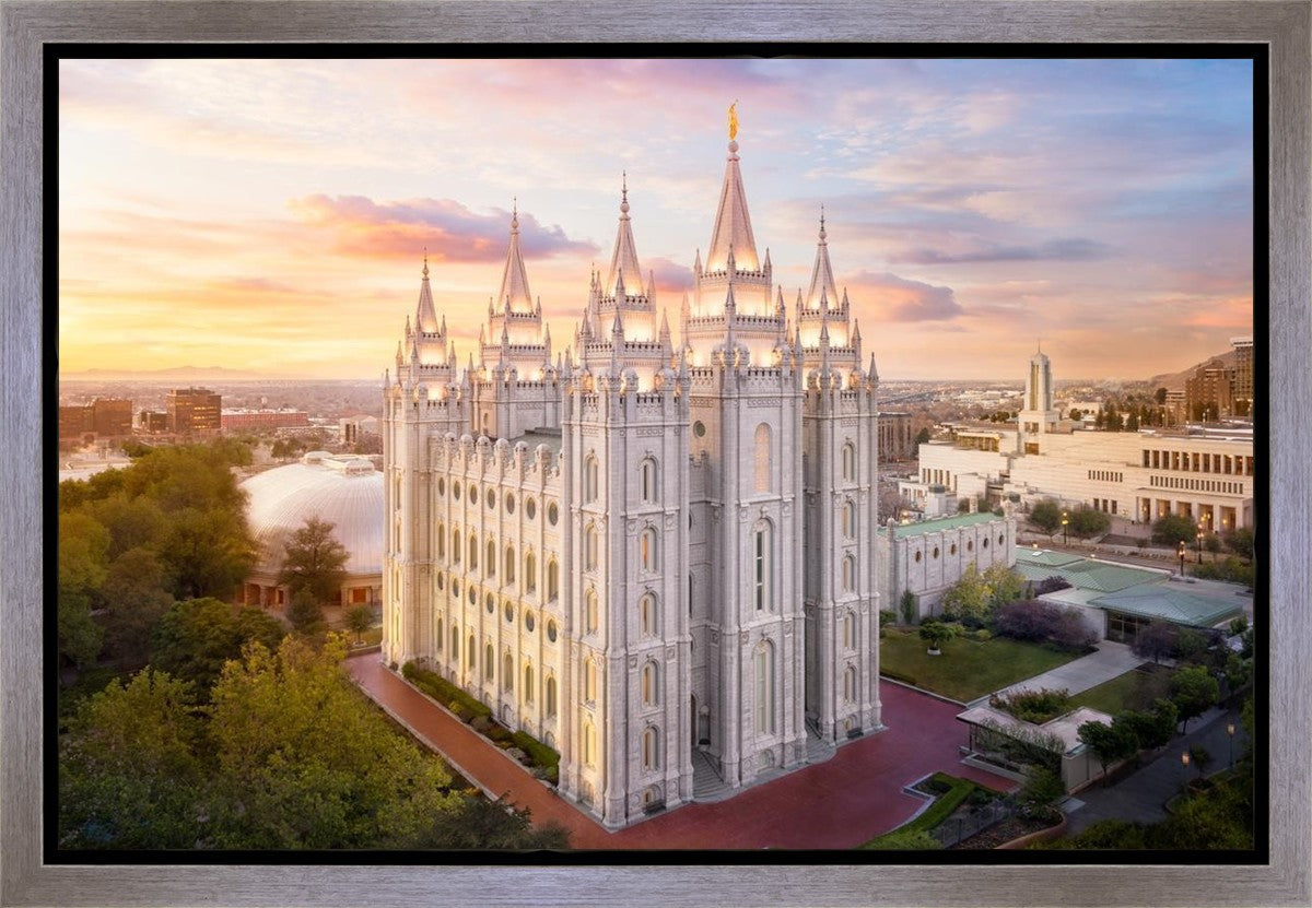 Salt Lake City a Mighty Fortress Gallery Wrap