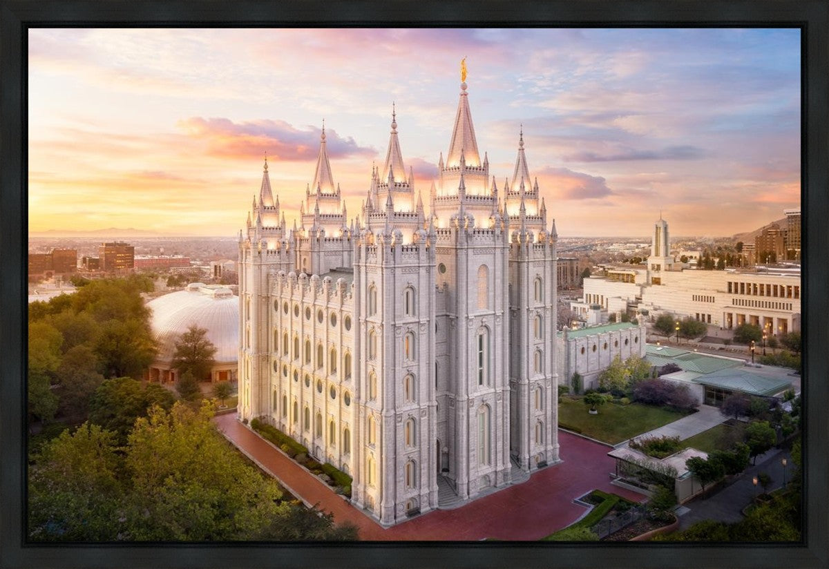 Salt Lake City a Mighty Fortress Gallery Wrap
