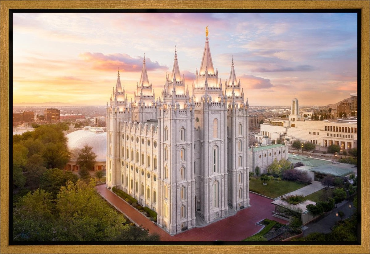 Salt Lake City a Mighty Fortress Gallery Wrap