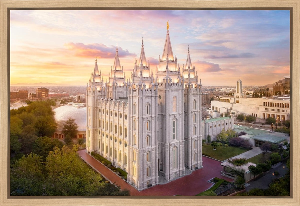 Salt Lake City a Mighty Fortress Gallery Wrap