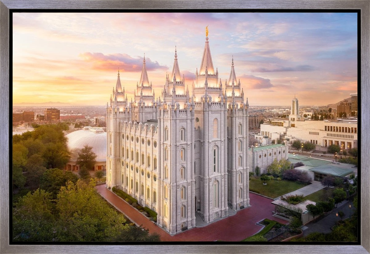 Salt Lake City a Mighty Fortress Gallery Wrap