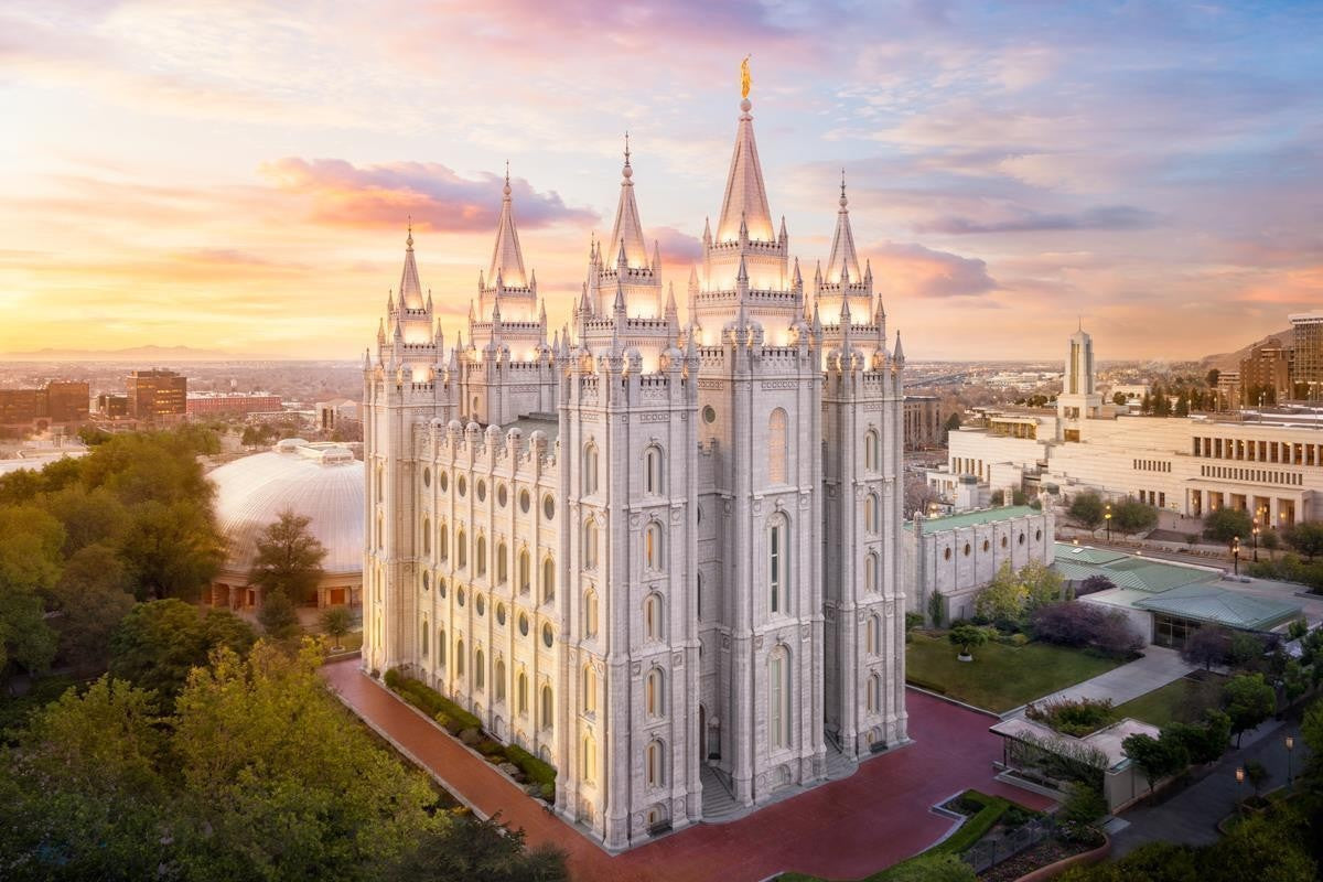Salt Lake City a Mighty Fortress Gallery Wrap