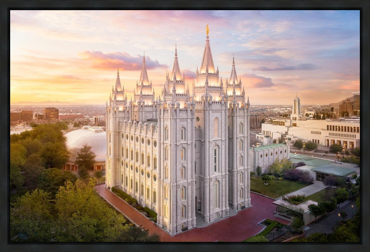 Salt Lake City a Mighty Fortress Gallery Wrap