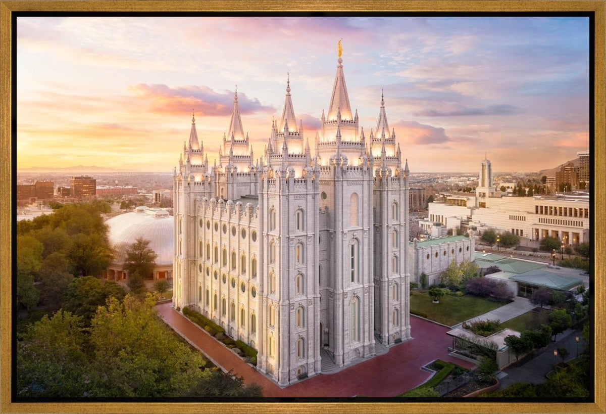 Salt Lake City a Mighty Fortress Gallery Wrap