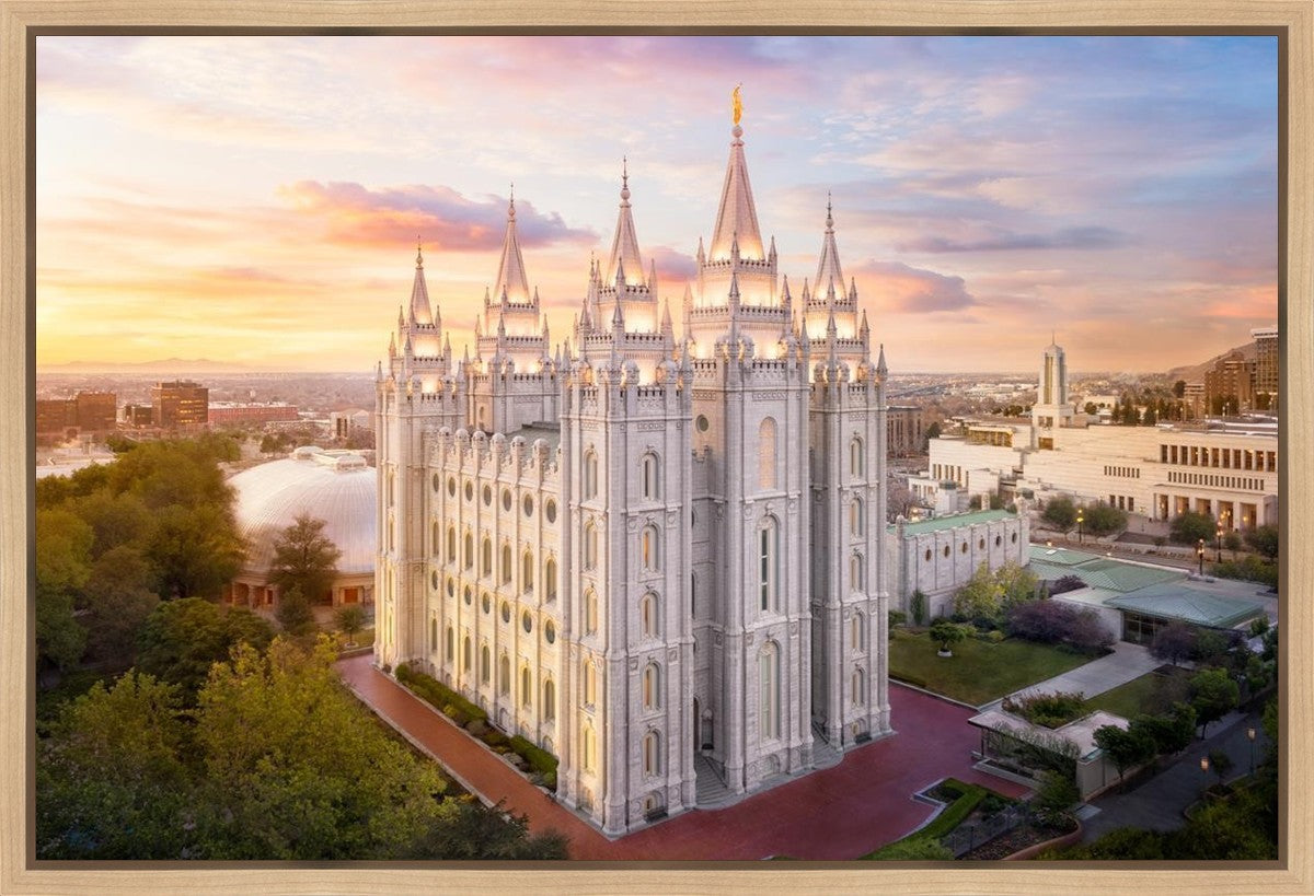Salt Lake City a Mighty Fortress Gallery Wrap