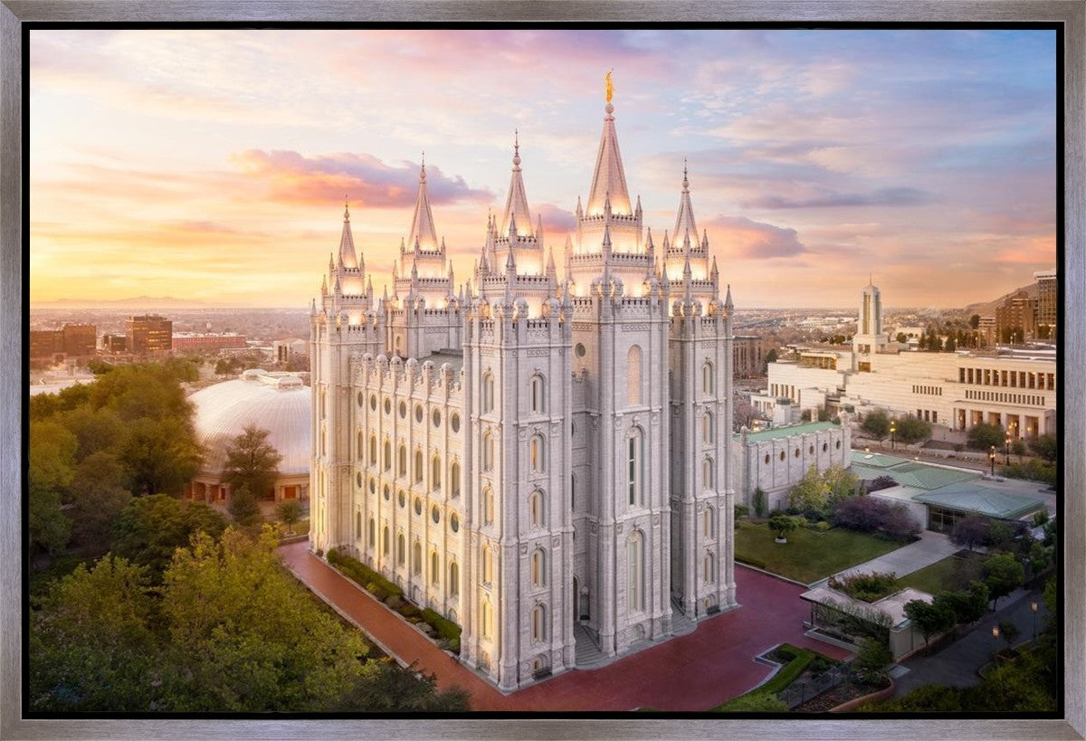 Salt Lake City a Mighty Fortress Gallery Wrap