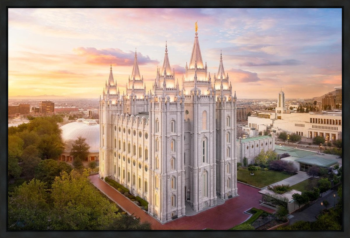 Salt Lake City a Mighty Fortress Gallery Wrap