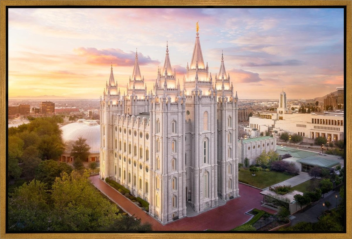 Salt Lake City a Mighty Fortress Gallery Wrap