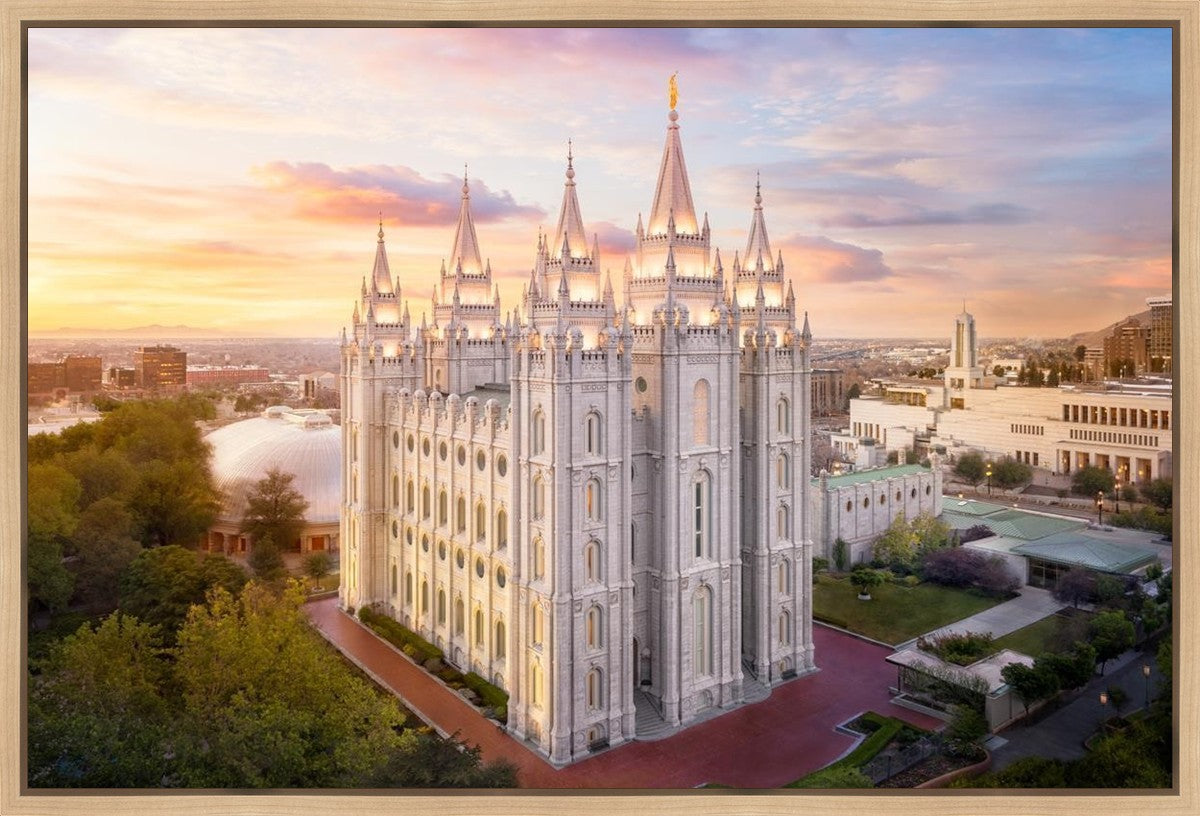 Salt Lake City a Mighty Fortress Gallery Wrap