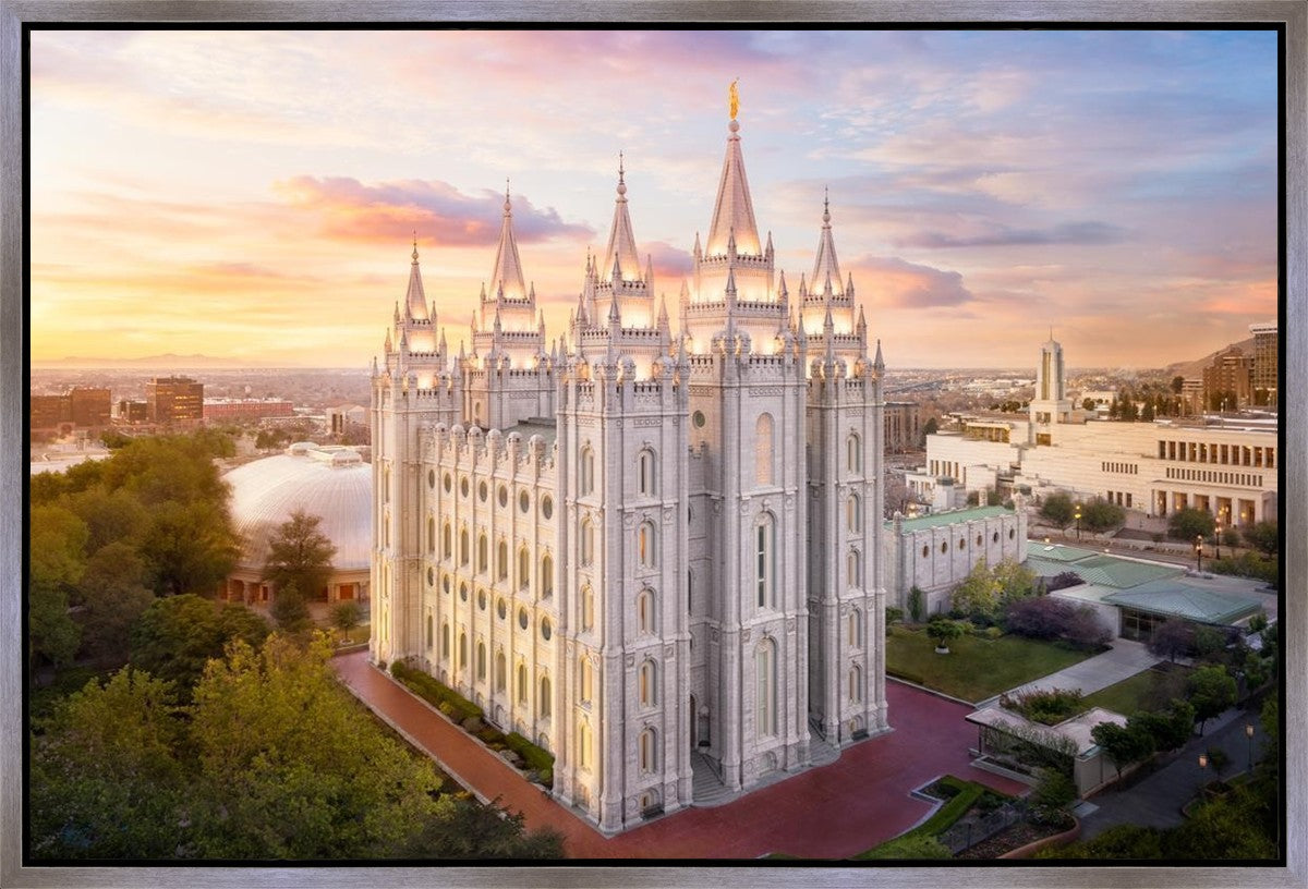 Salt Lake City a Mighty Fortress Gallery Wrap