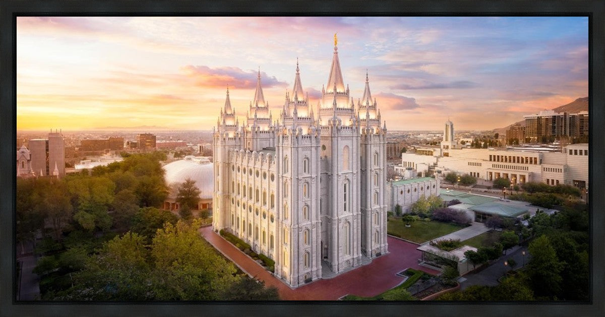 Salt Lake City a Mighty Fortress Gallery Wrap
