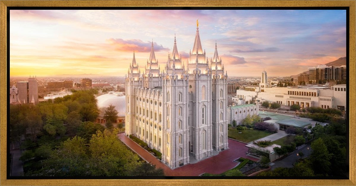 Salt Lake City a Mighty Fortress Gallery Wrap