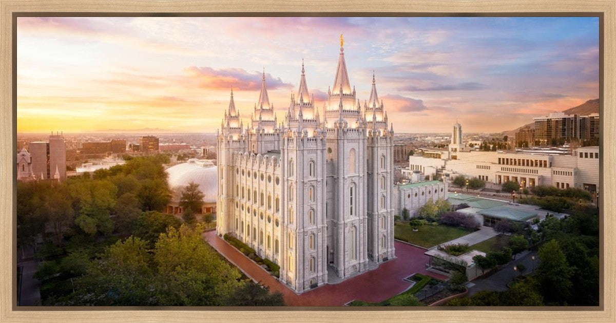Salt Lake City a Mighty Fortress Gallery Wrap