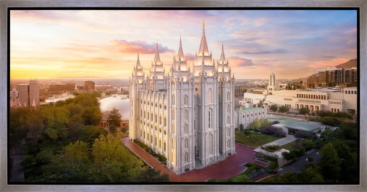 Salt Lake City a Mighty Fortress Gallery Wrap