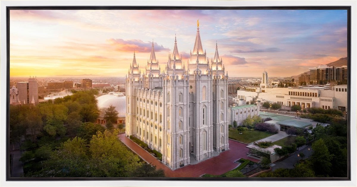 Salt Lake City a Mighty Fortress Gallery Wrap