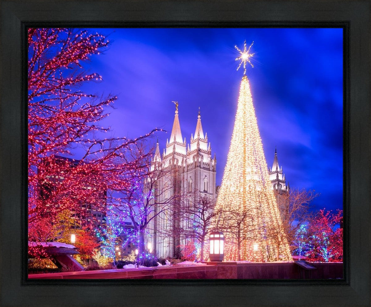 Temple Square Christmas Tree Gallery Wrap