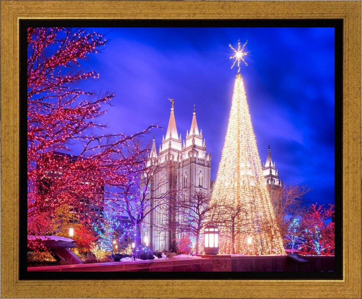Temple Square Christmas Tree Gallery Wrap