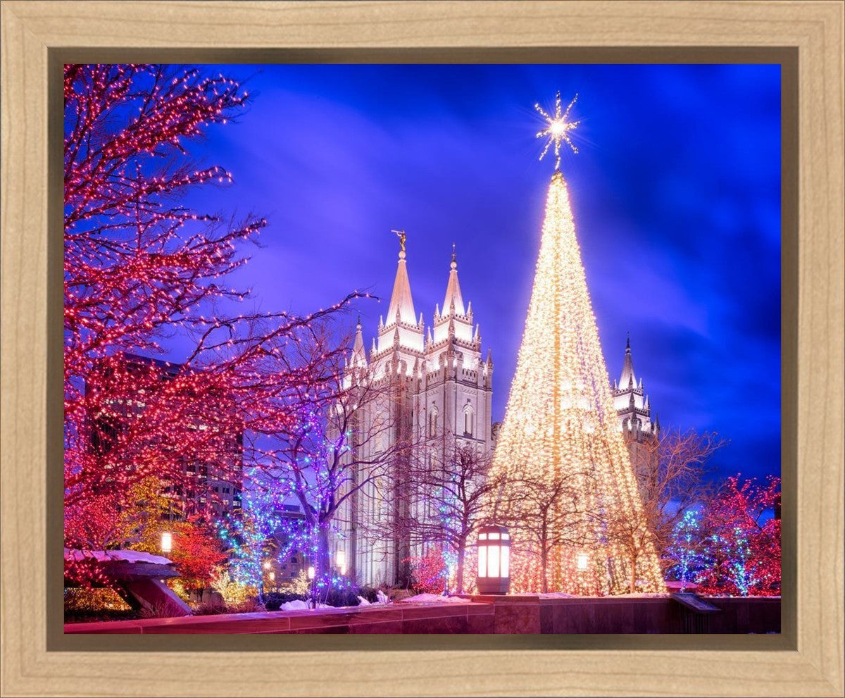 Temple Square Christmas Tree Gallery Wrap