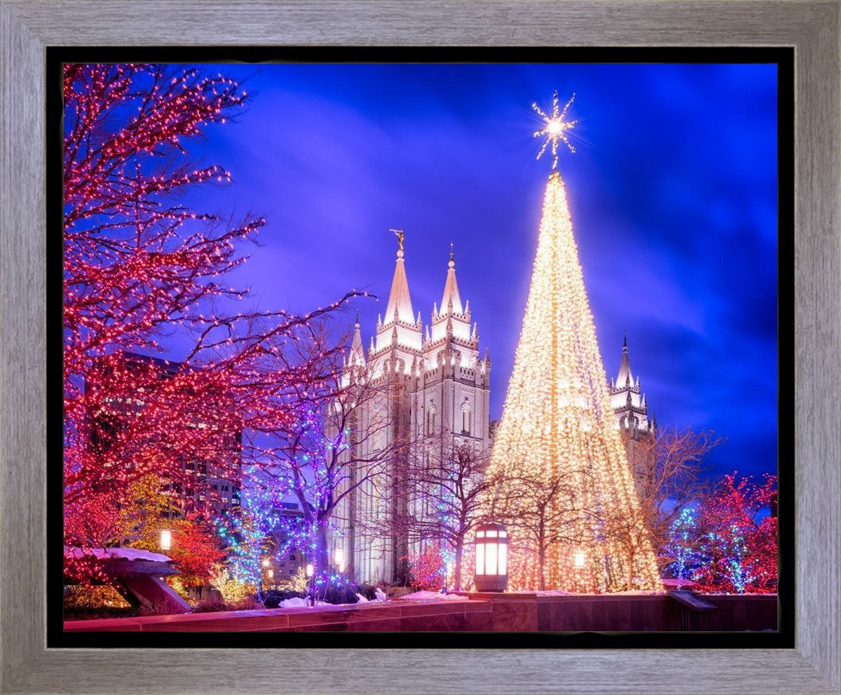 Temple Square Christmas Tree Gallery Wrap