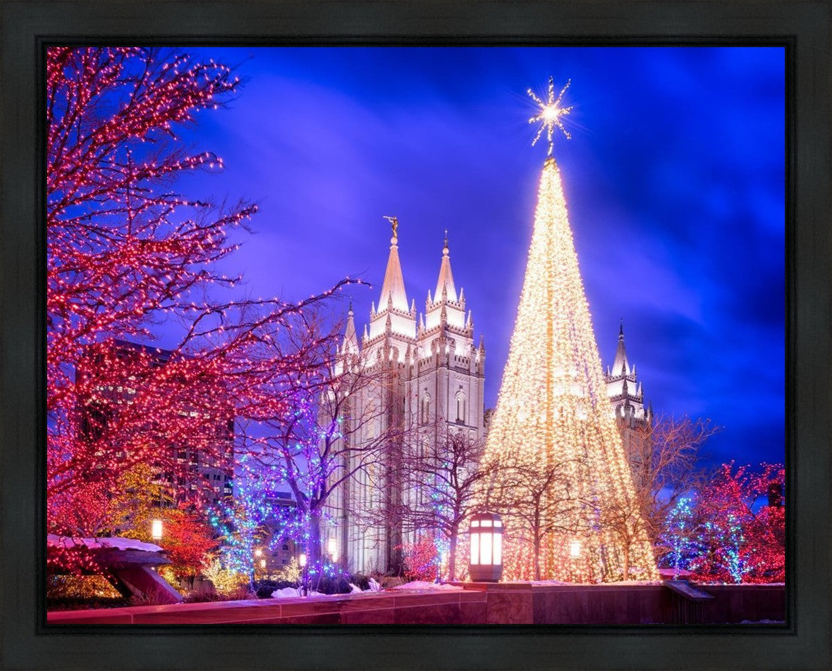 Temple Square Christmas Tree Gallery Wrap