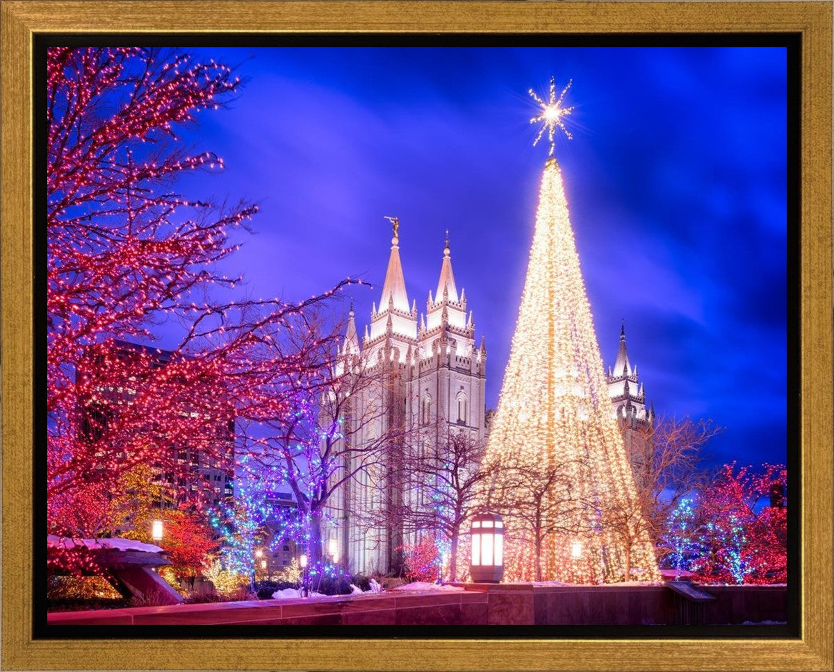 Temple Square Christmas Tree Gallery Wrap