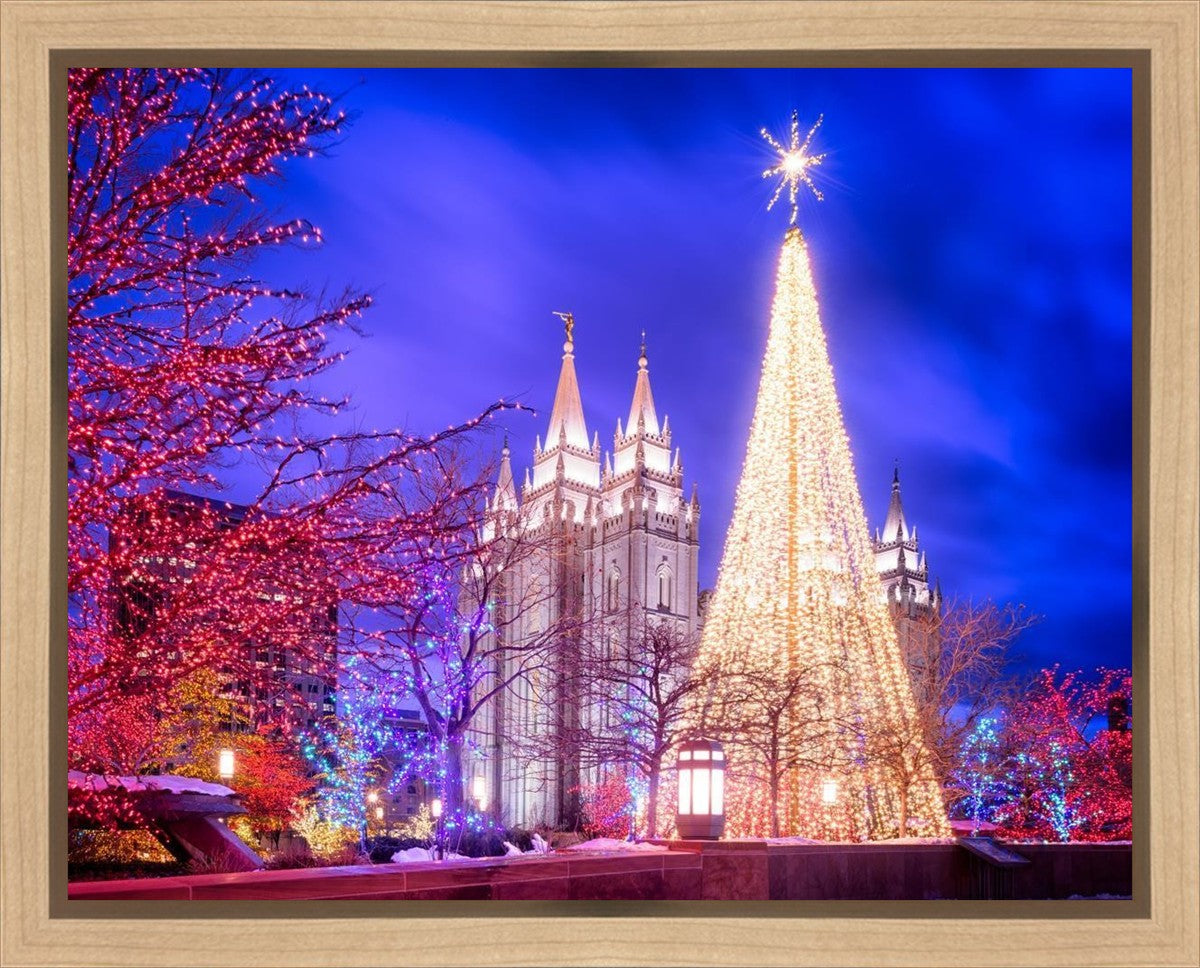 Temple Square Christmas Tree Gallery Wrap