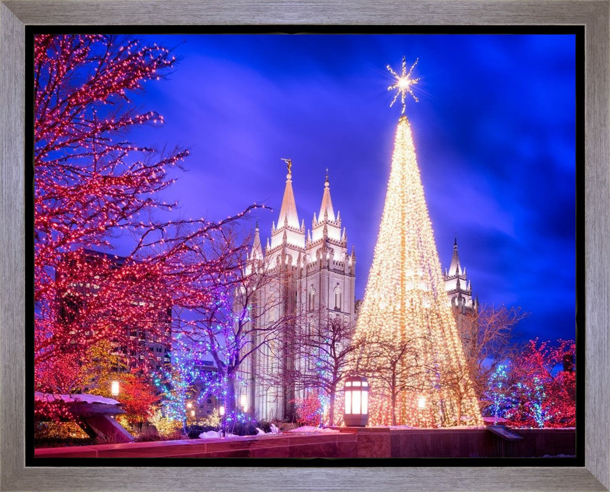 Temple Square Christmas Tree Gallery Wrap