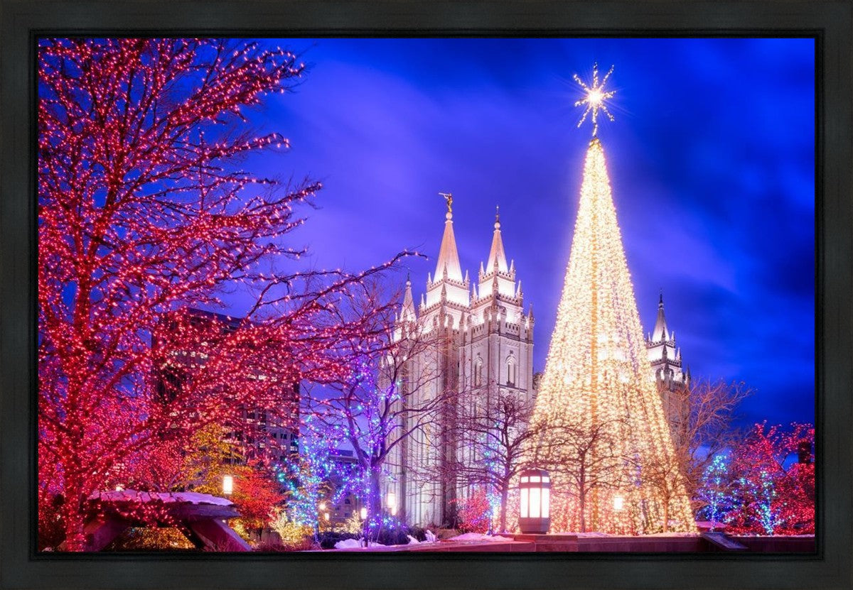 Temple Square Christmas Tree Gallery Wrap