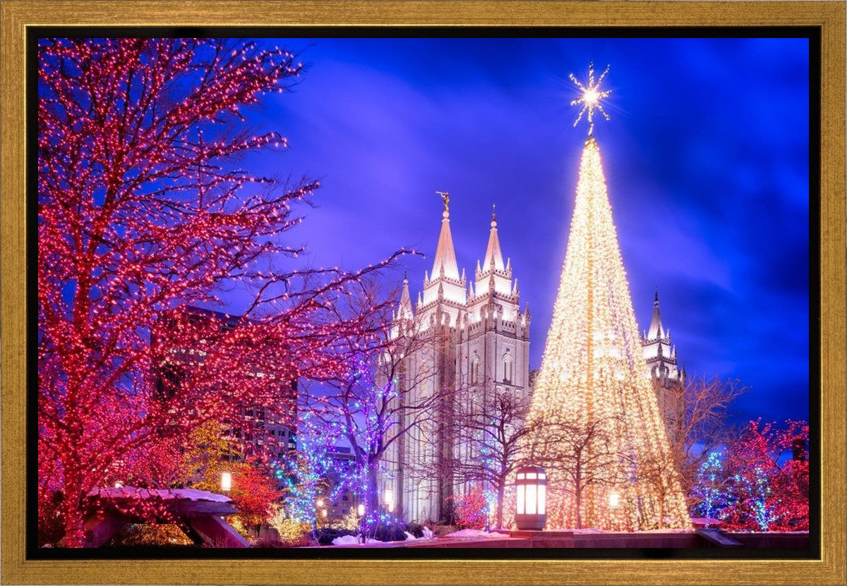 Temple Square Christmas Tree Gallery Wrap