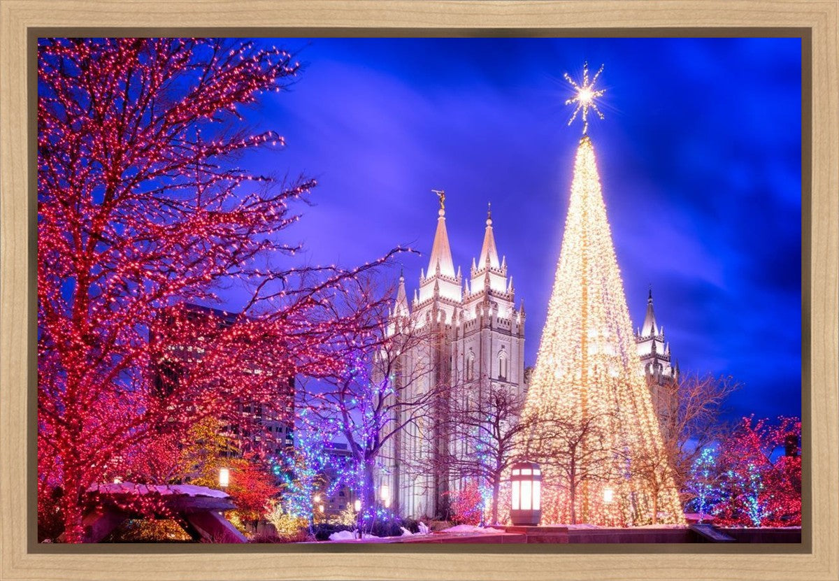 Temple Square Christmas Tree Gallery Wrap