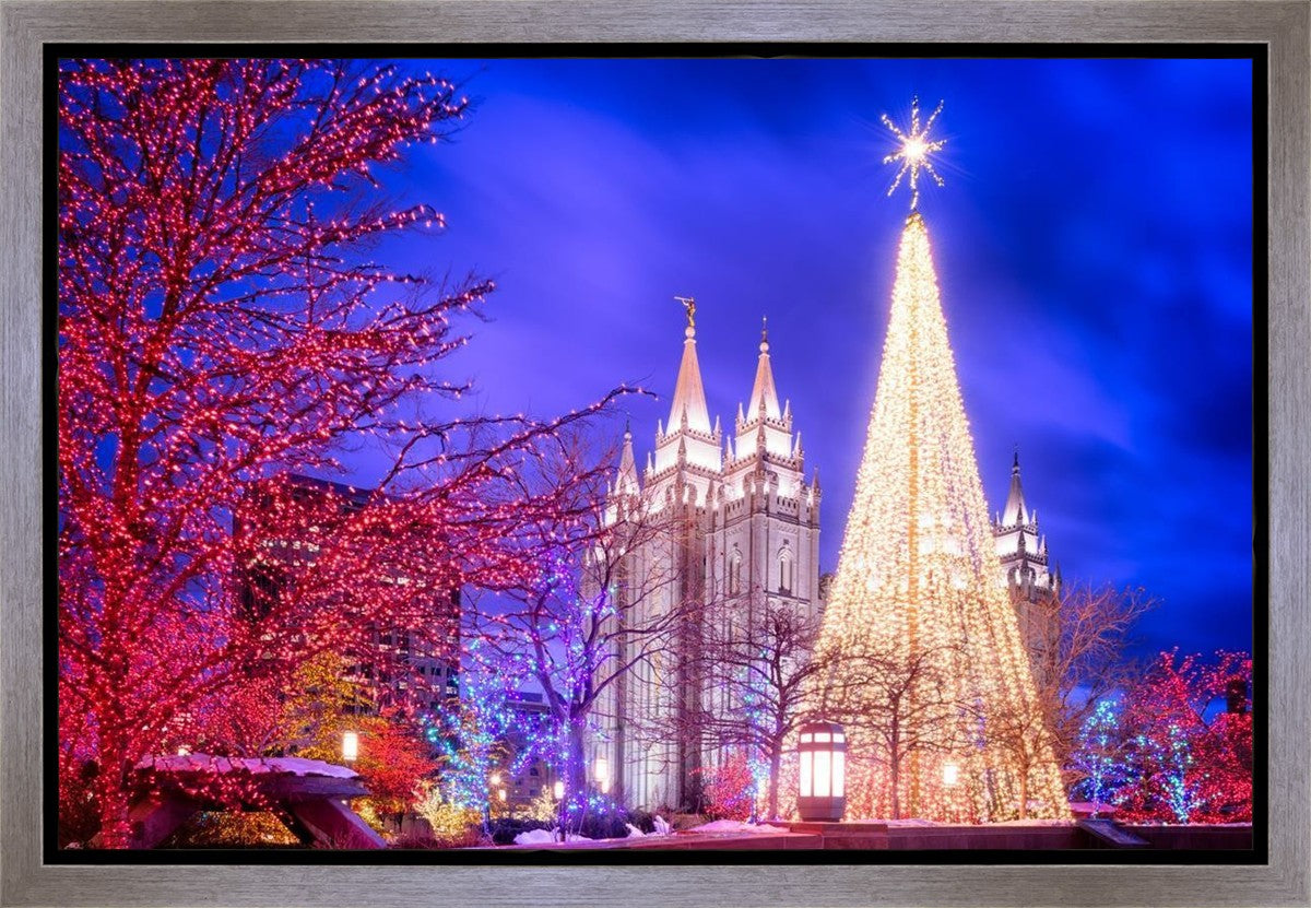 Temple Square Christmas Tree Gallery Wrap
