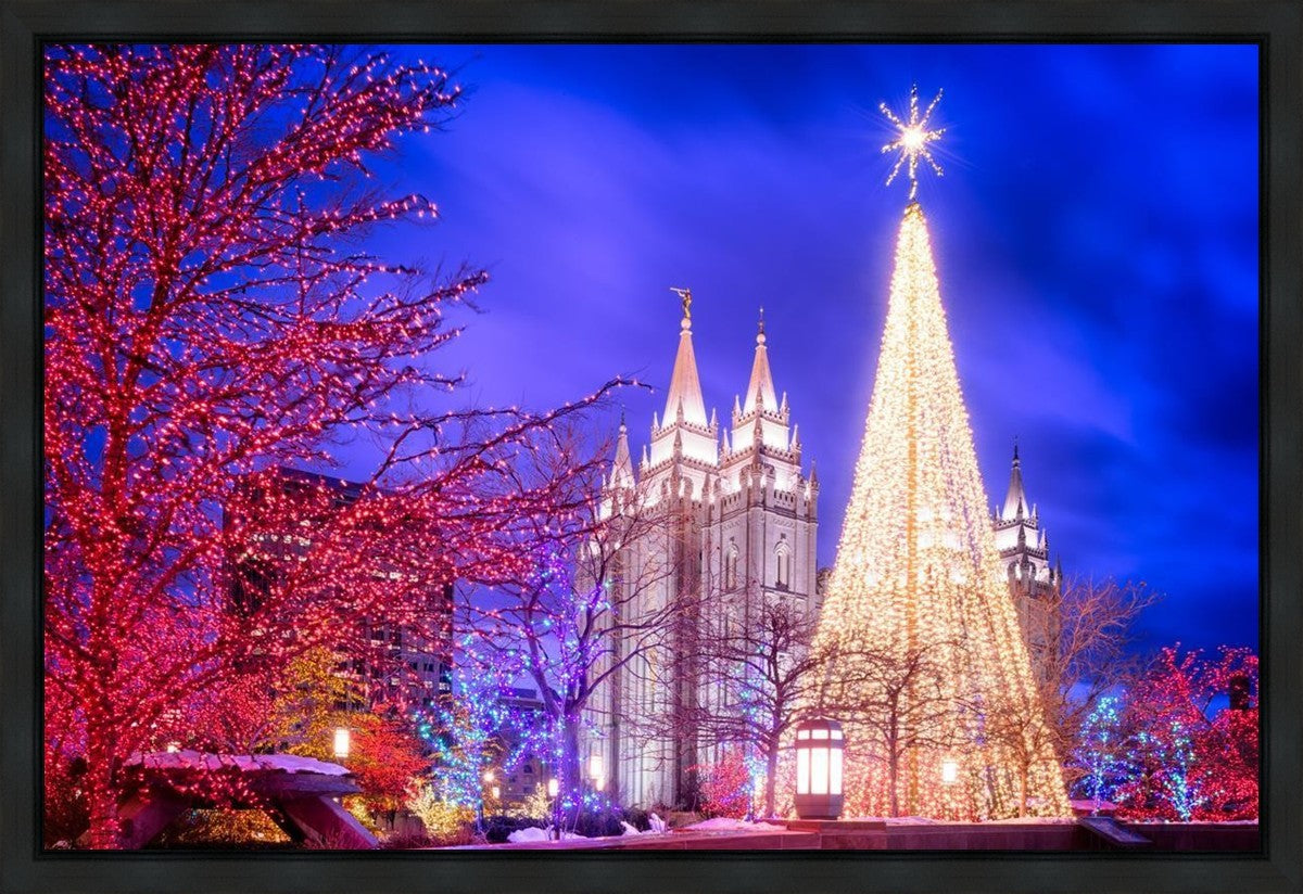 Temple Square Christmas Tree Gallery Wrap