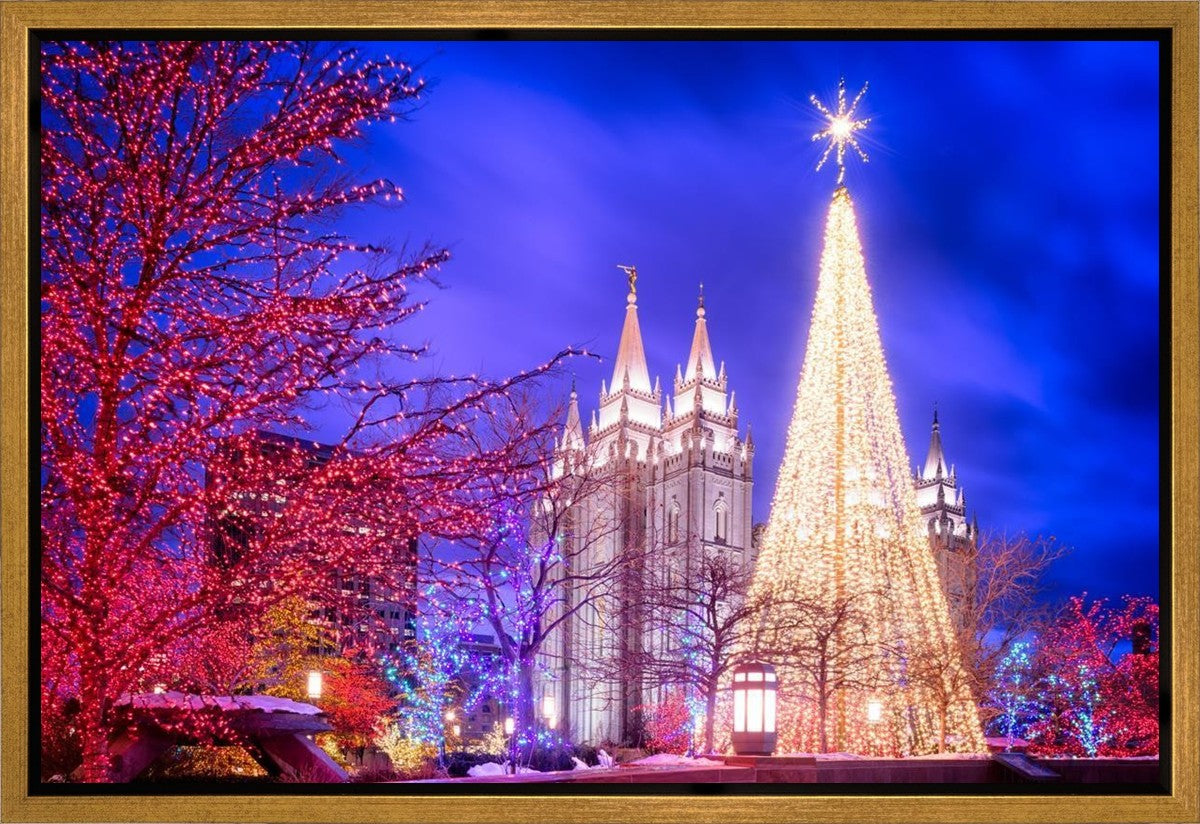 Temple Square Christmas Tree Gallery Wrap