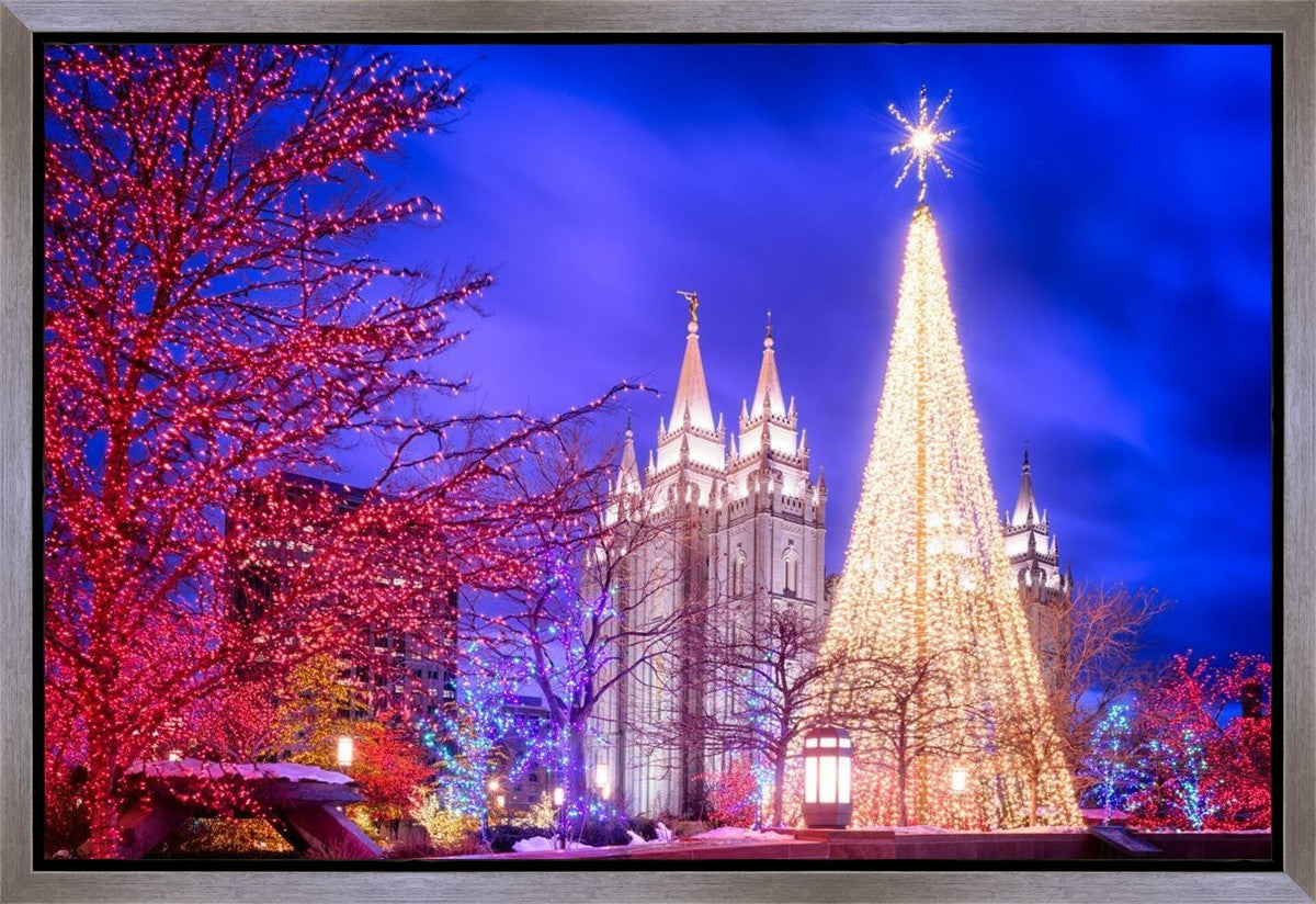 Temple Square Christmas Tree Gallery Wrap