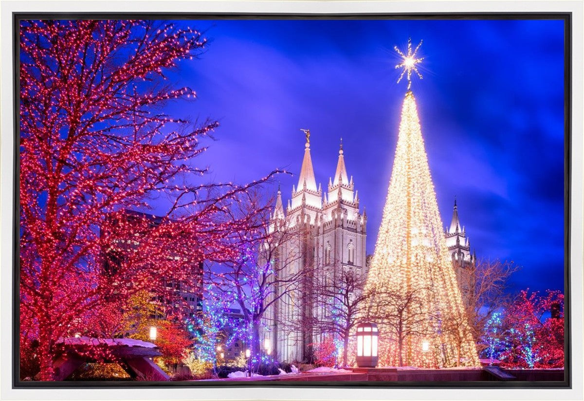 Temple Square Christmas Tree Gallery Wrap