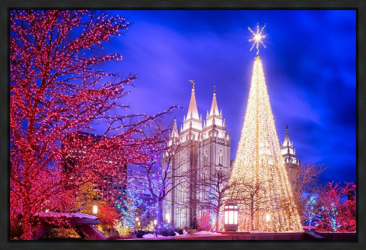 Temple Square Christmas Tree Gallery Wrap