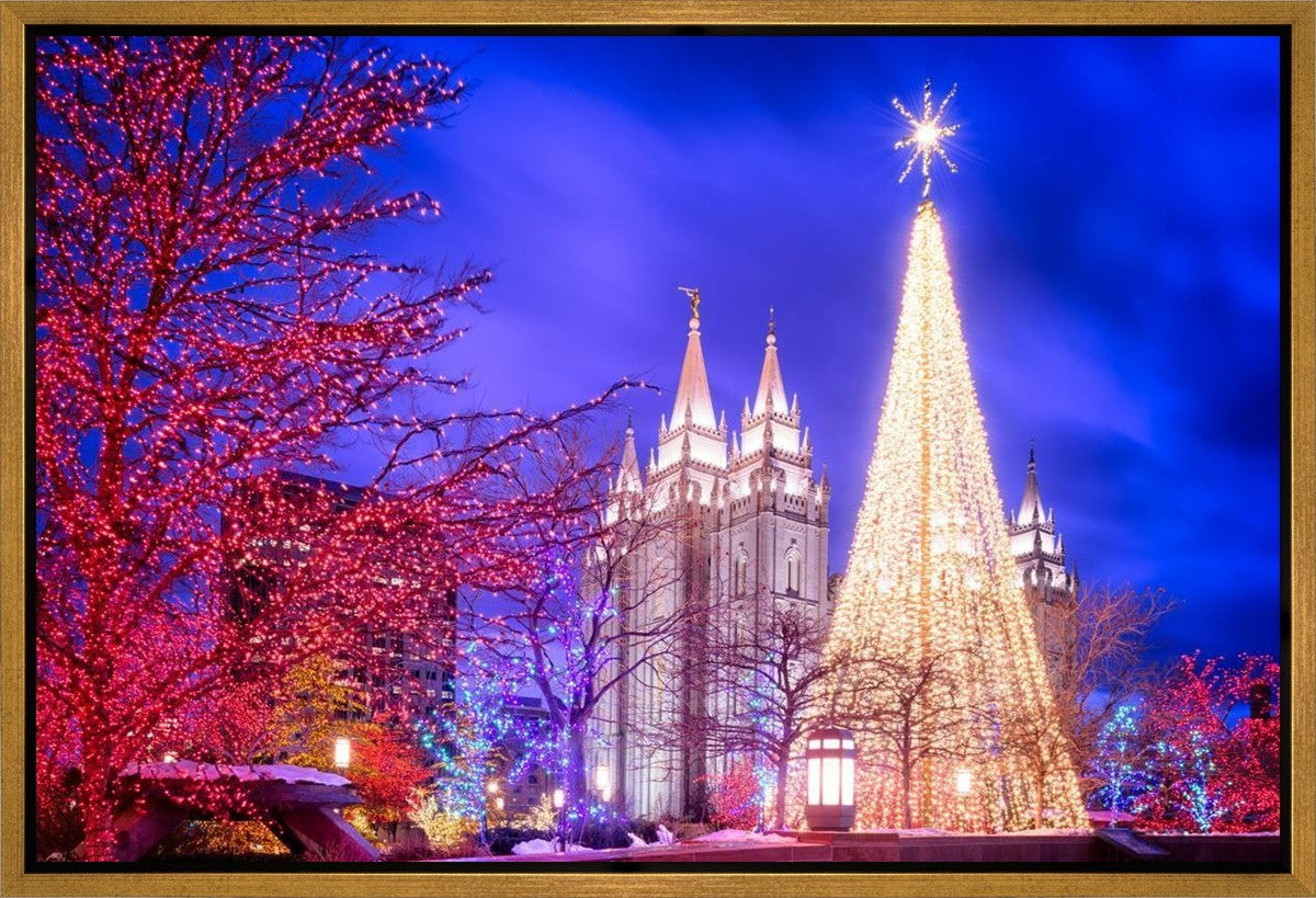 Temple Square Christmas Tree Gallery Wrap