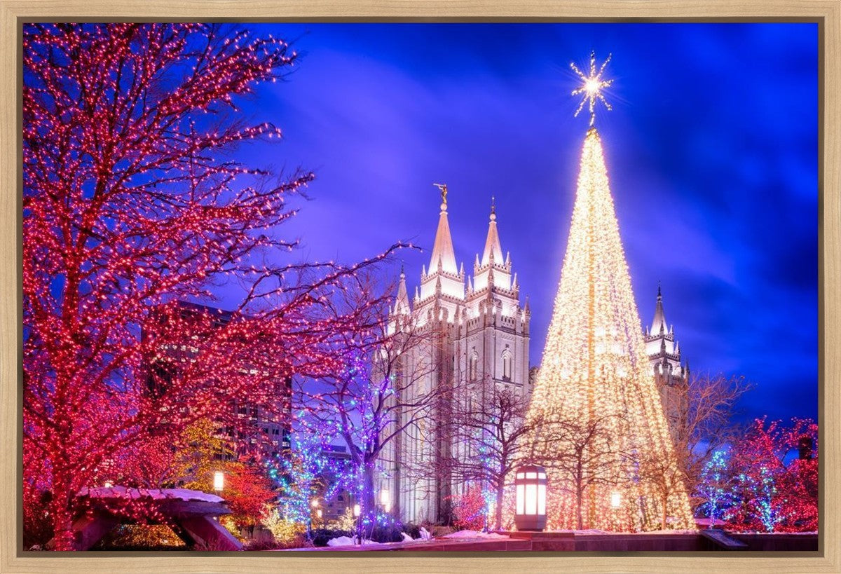 Temple Square Christmas Tree Gallery Wrap
