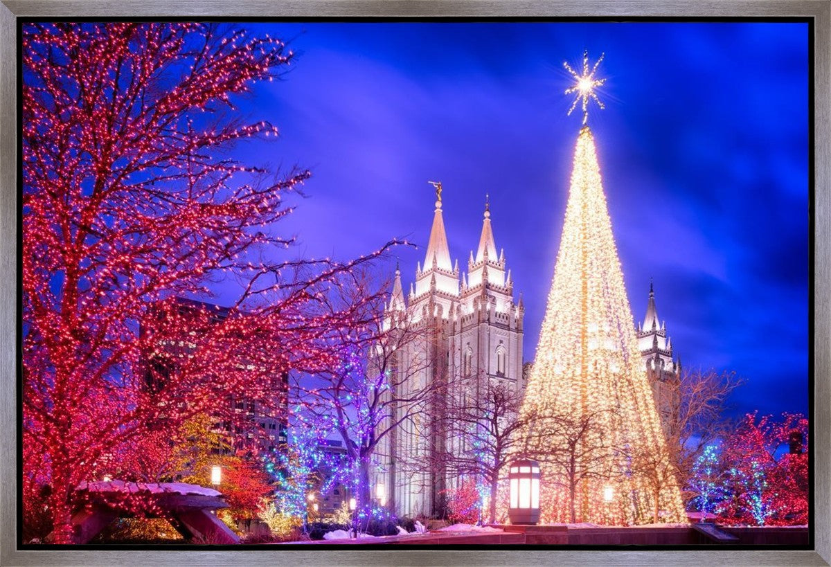 Temple Square Christmas Tree Gallery Wrap